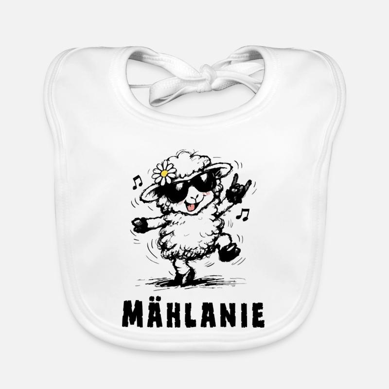 Mählanie – Funny Sheep Pun Design Organic Baby Bibs