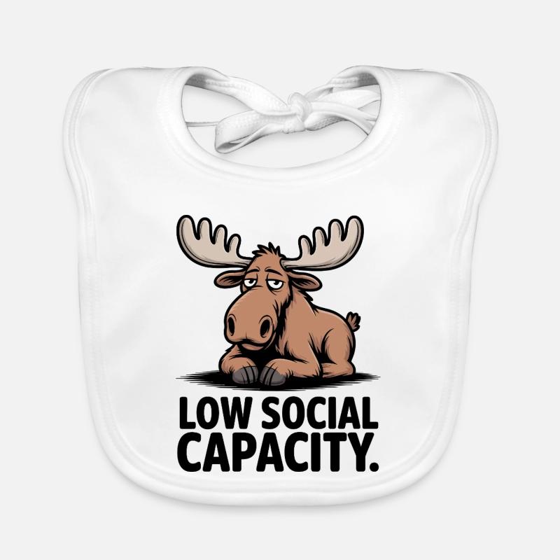 Low Social Capacity Moose Organic Baby Bibs