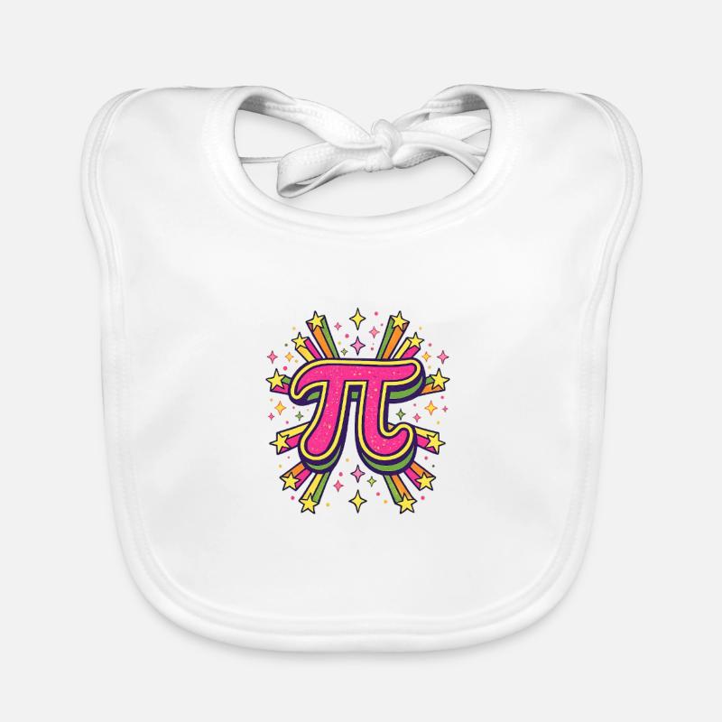 Pi Pop Art Burst Organic Baby Bibs