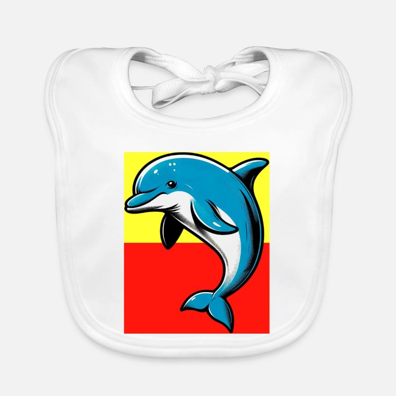 dolphin Organic Baby Bibs
