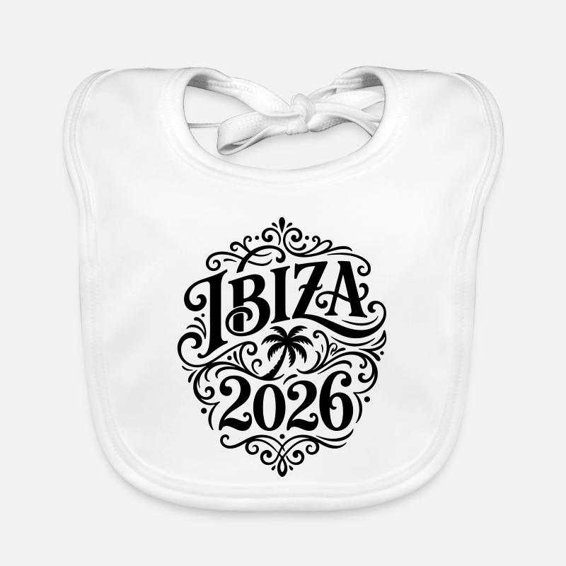 Ibiza 2026 Palme Baby Bio-Lätzchen