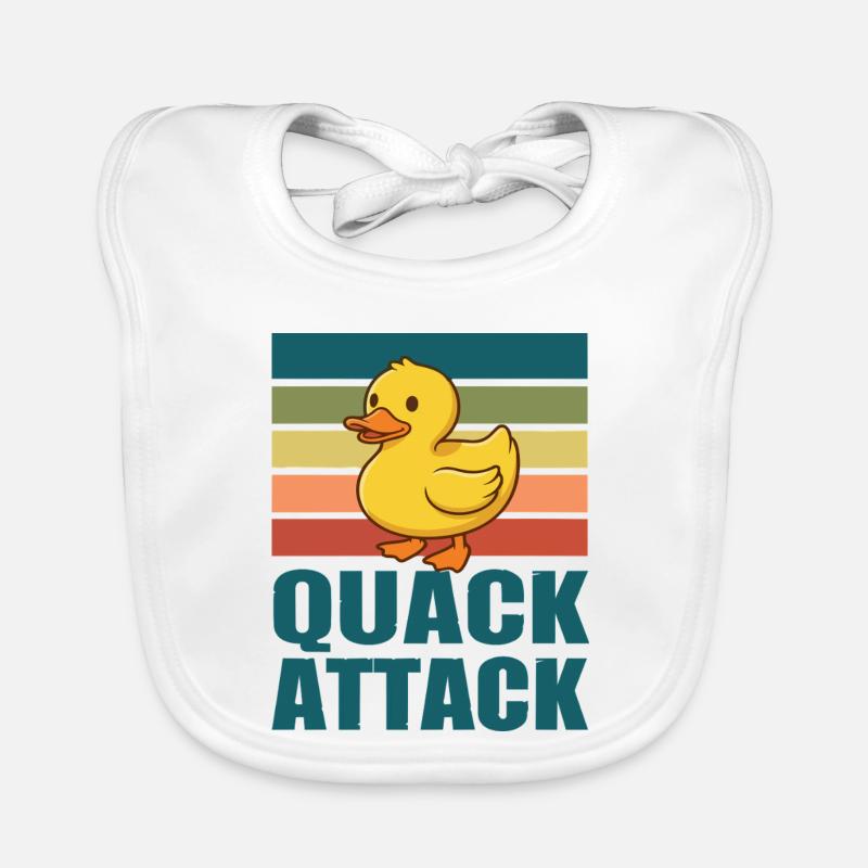 Quack Attack Duck Organic Baby Bibs