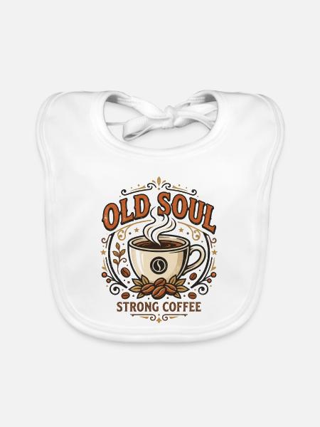 Old Soul Coffee - Baby Bio-Lätzchen - Weiß