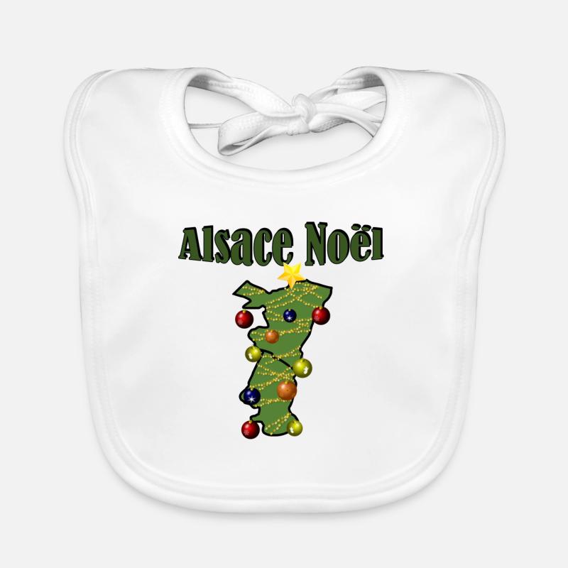 Alsace Noël Sapin Bavoir bio Bébé