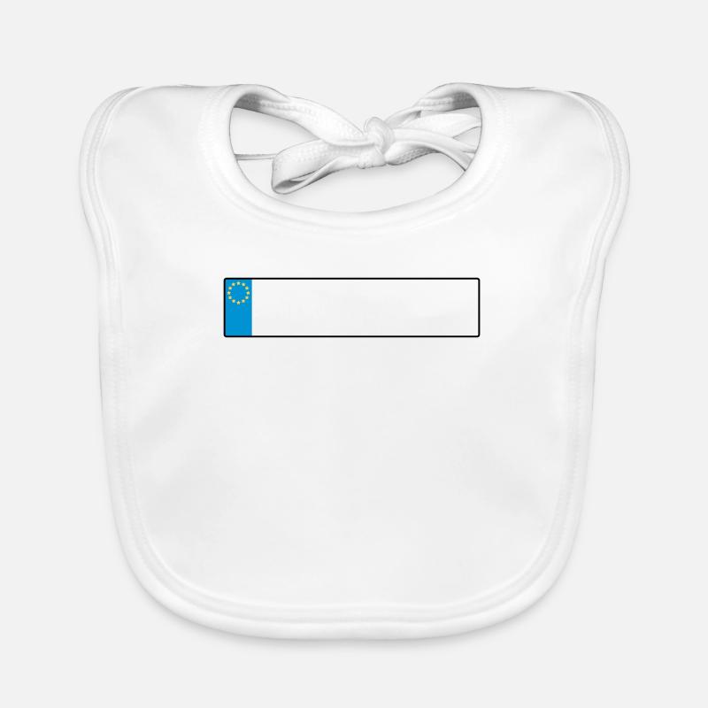 license plate europe_g1 Organic Baby Bibs