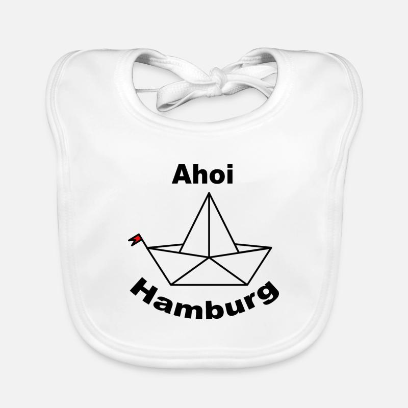 Faltboot AHOI Hamburg Design Baby Bio-Lätzchen
