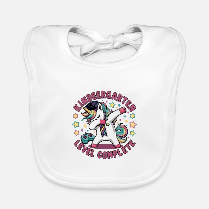 Kindergarten Level Complete - School Enrollment Organic Baby Bibs
