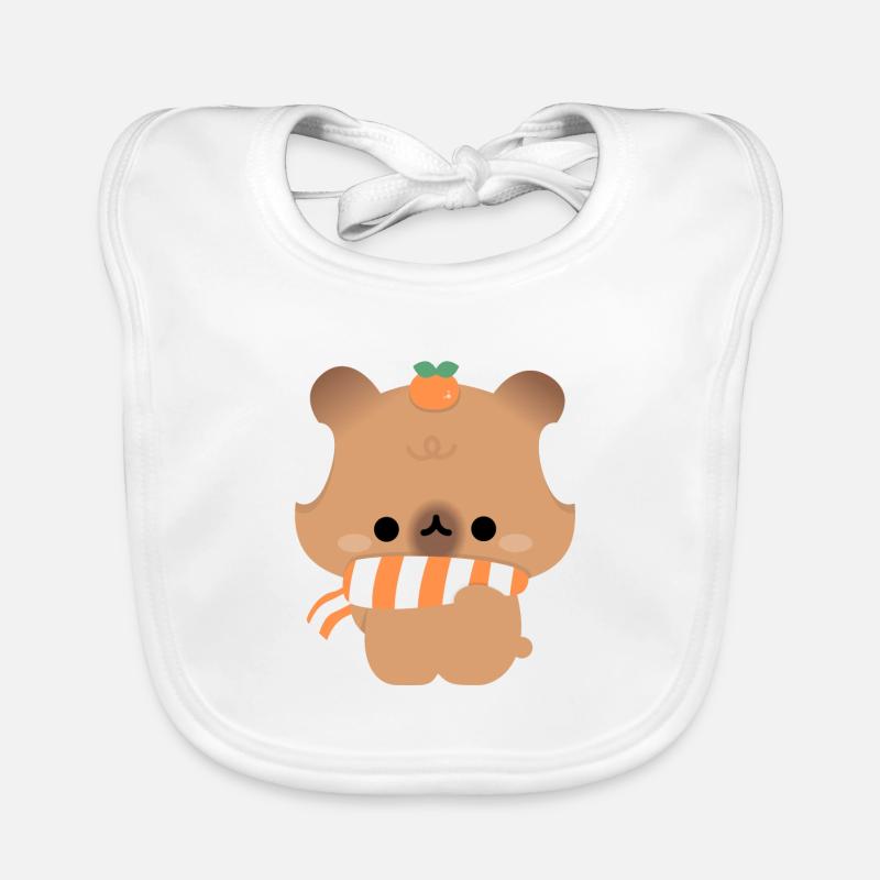 Capybara Hiver Bavoir bio Bébé