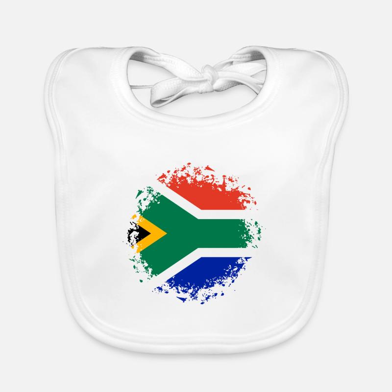 Afrique du Sud drapeau africain Drapeau sud-africain Bavoir bio Bébé