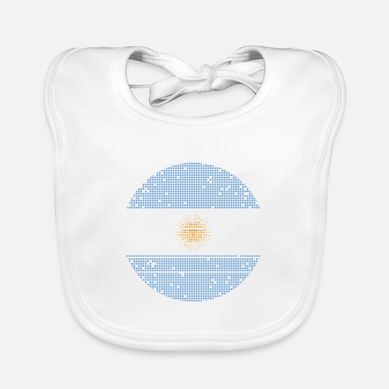 Argentine Drapeau Amérique du Sud Drapeau argentin Bavoir bio Bébé