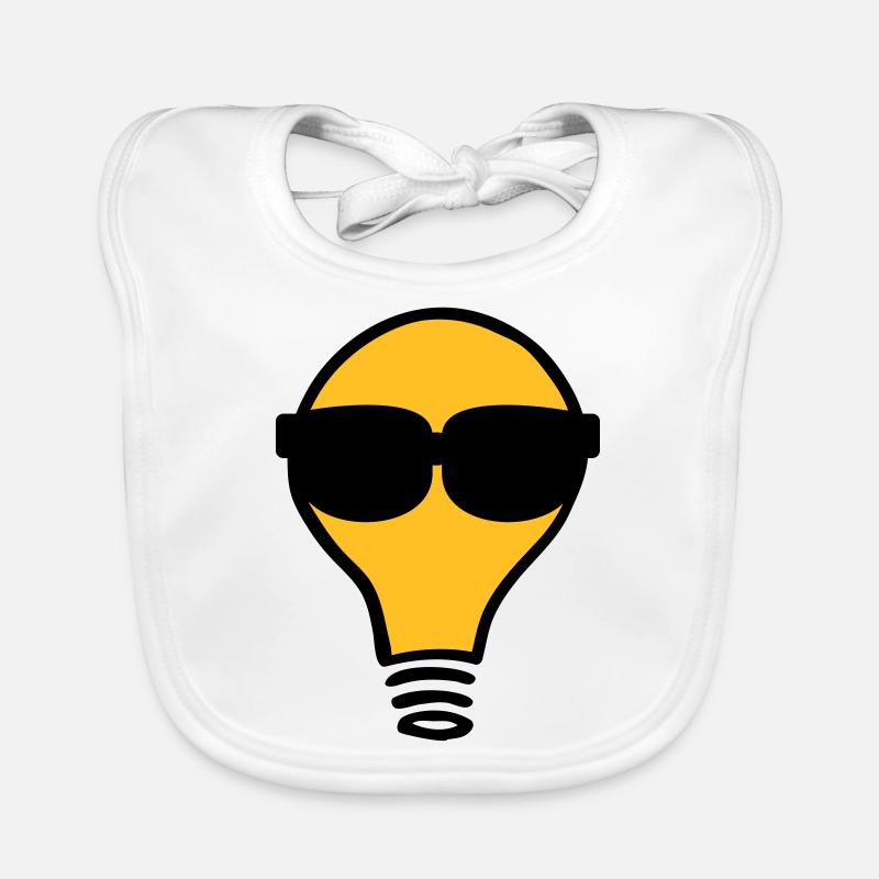 Nerd Birne Glühbirne Sonnenbrille Baby Bio-Lätzchen