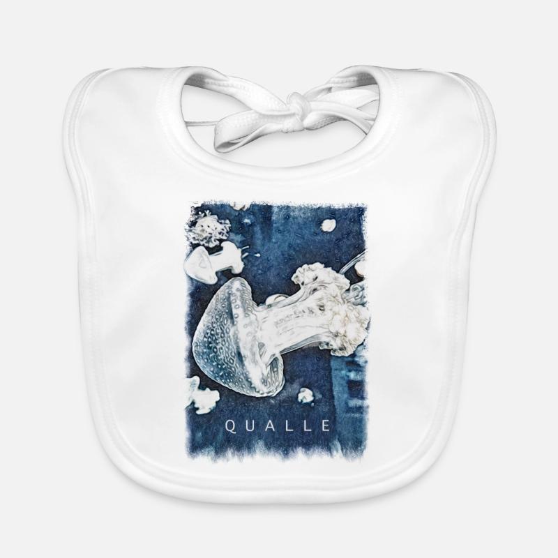 Jellyfish design selection Organic Baby Bibs