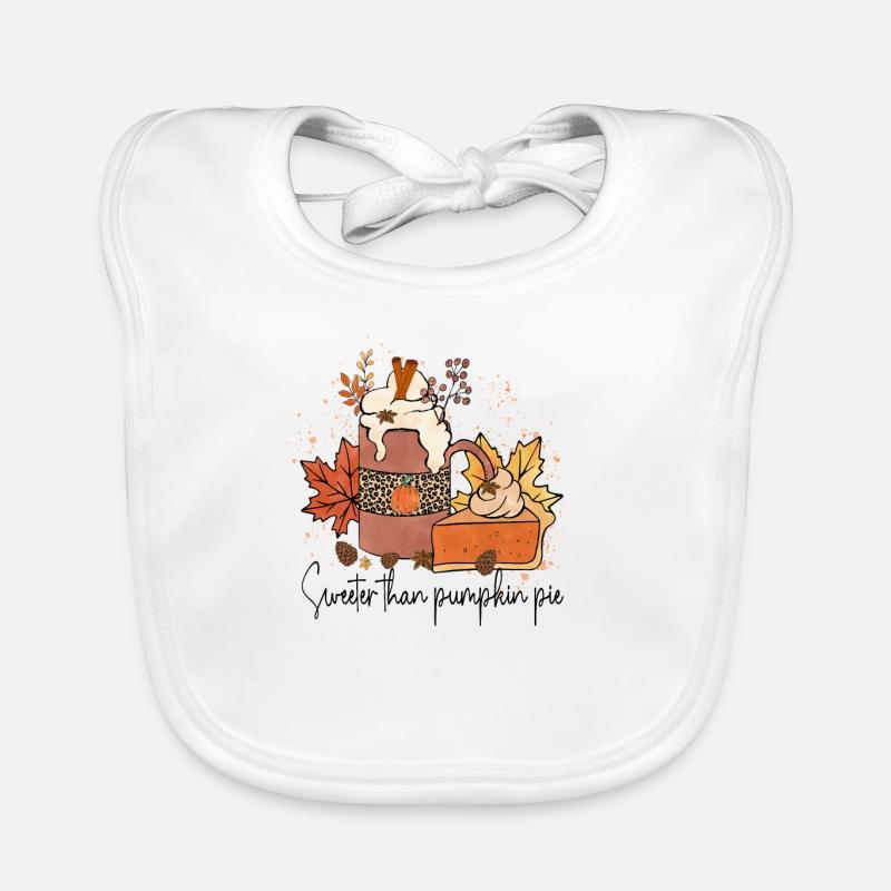 Sweeter than Pumpkin Pie Organic Baby Bibs
