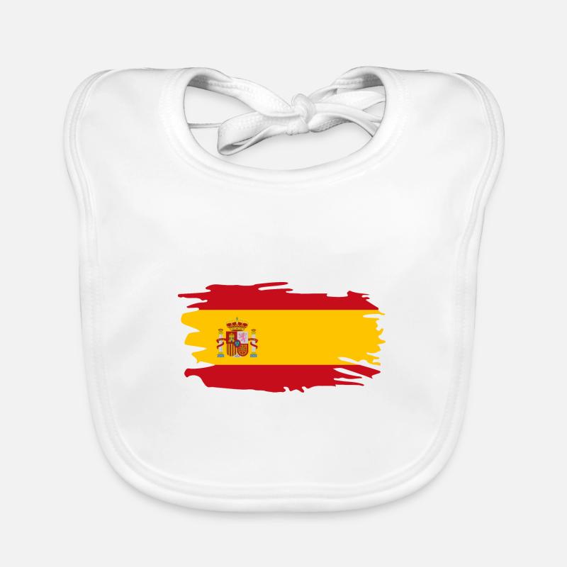 Spanien Flagge Baby Bio-Lätzchen