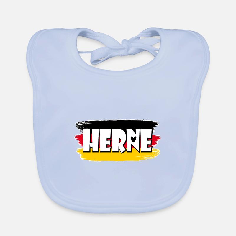 Drapeau de Herne Allemagne Bavoir bio Bébé