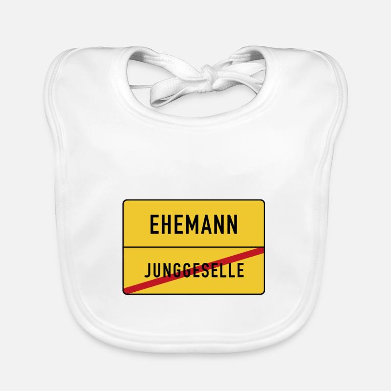 Bachelor husband Organic Baby Bibs