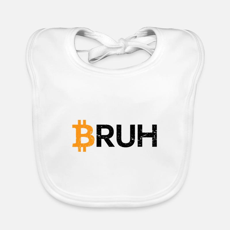 Bitcoin Bruh Cryptocurrency Bitcoin Organic Baby Bibs