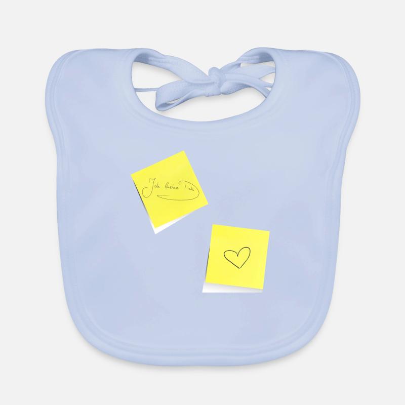 je t’aime , Note, Adhésifs, Note Bavoir bio Bébé
