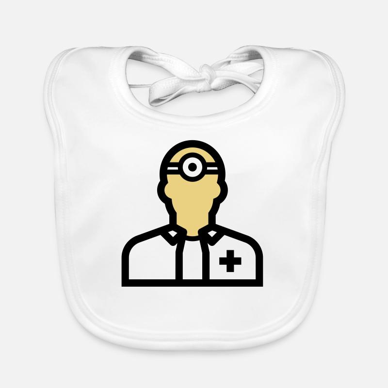 Personnel infirmier, infirmière, soignant, médecin, Bavoir bio Bébé