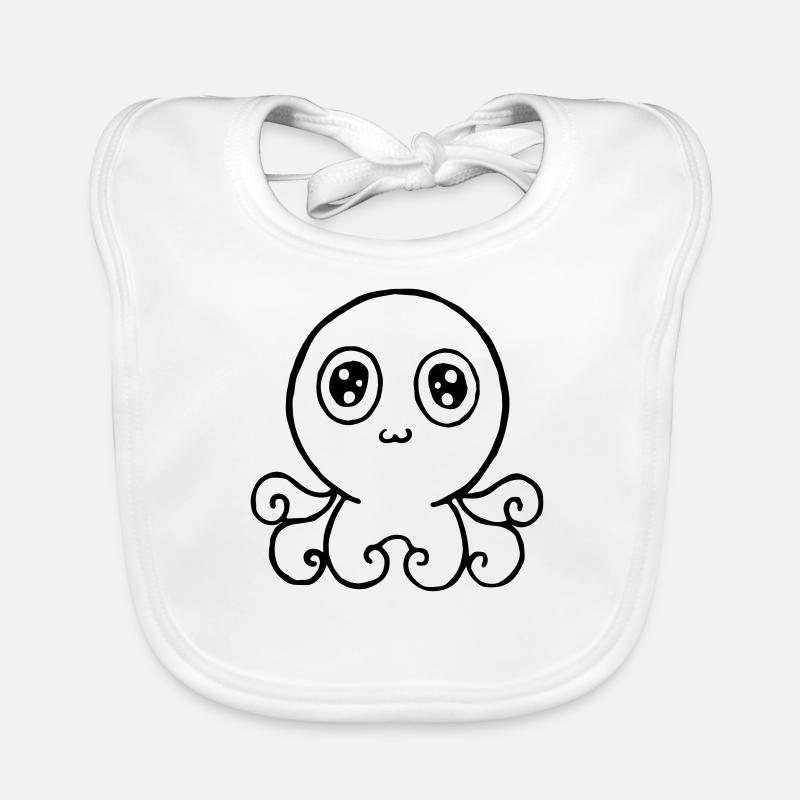 pieuvre heureuse Bavoir bio Bébé