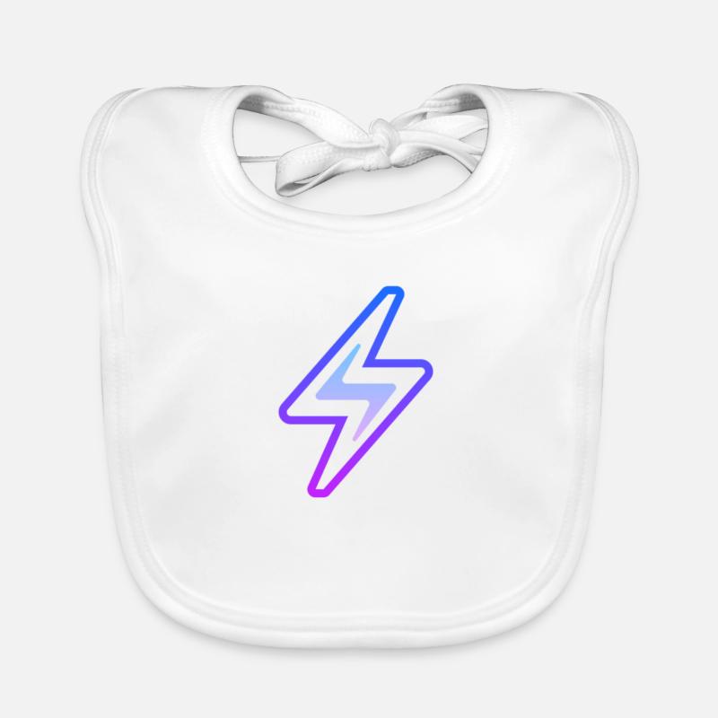 Blue lightning Organic Baby Bibs