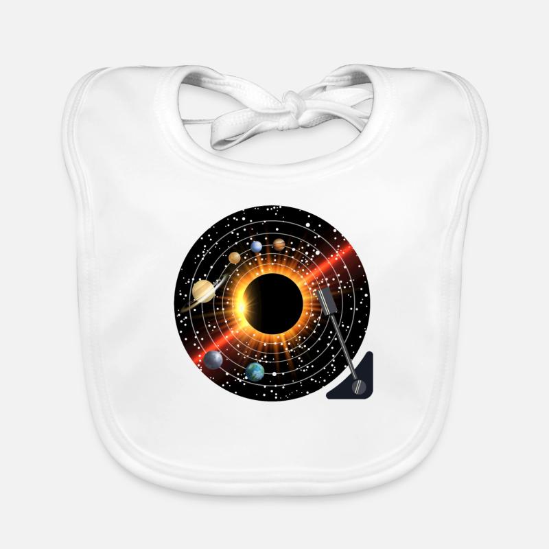 Planets Record Organic Baby Bibs