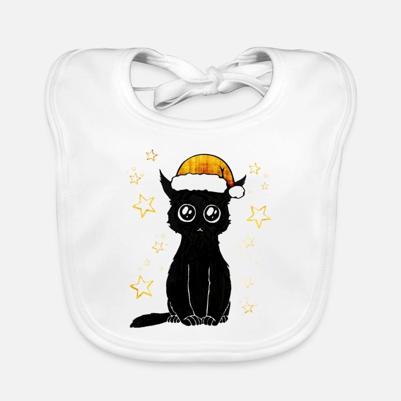 wheinachts katze Bavoir bio Bébé