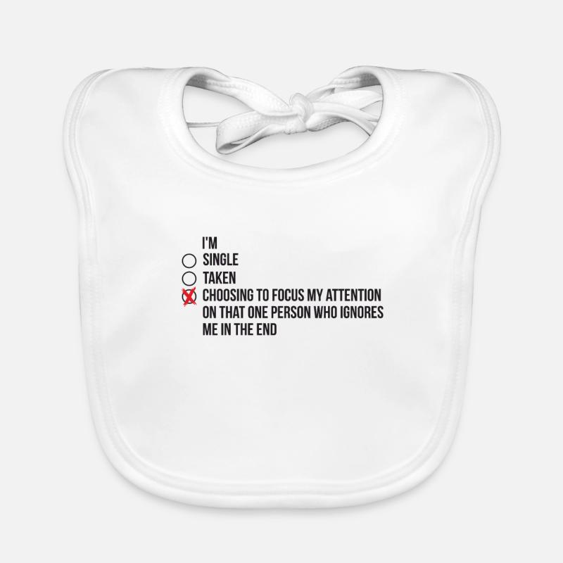 Complicated relationship status - single Organic Baby Bibs