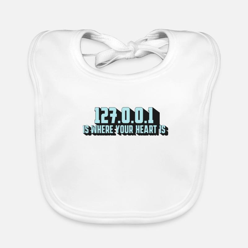 Herz Ist 127.0.0.1 – Stolz Des Programmierers Baby Bio-Lätzchen