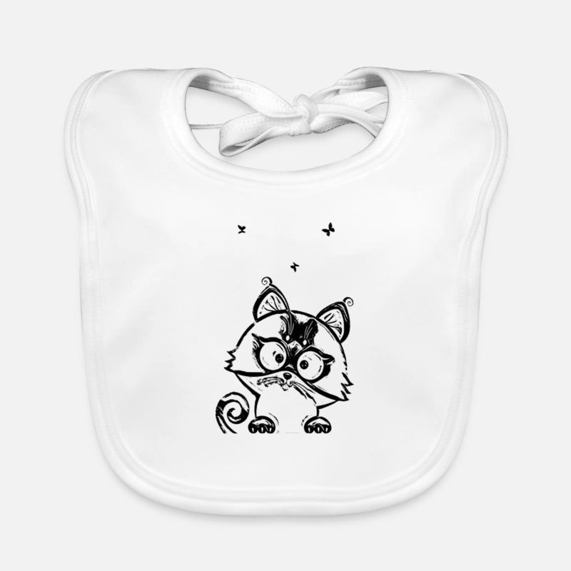 chaton Bavoir bio Bébé