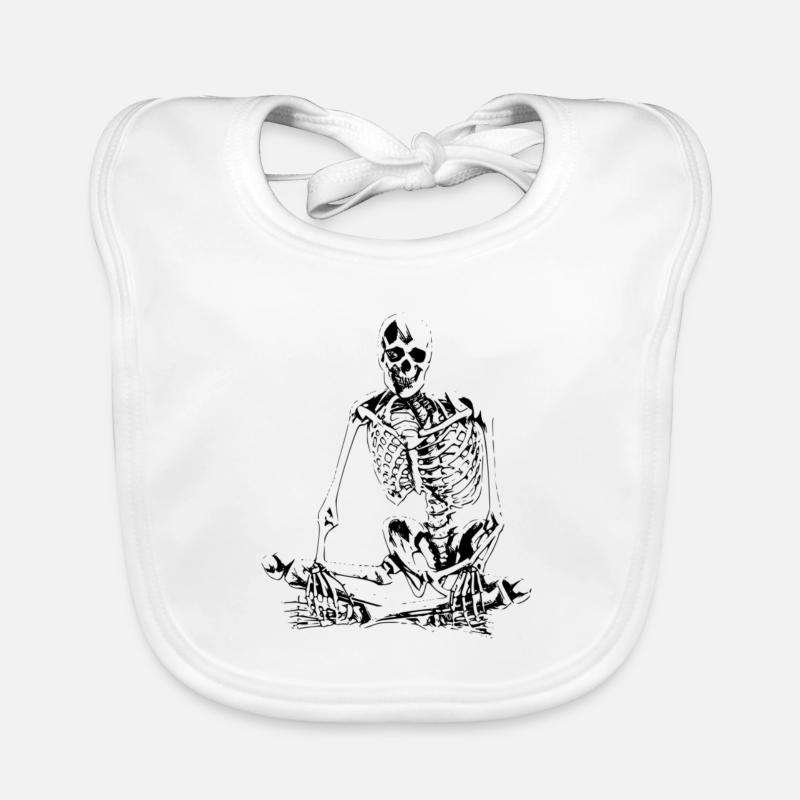 skeleton Organic Baby Bibs