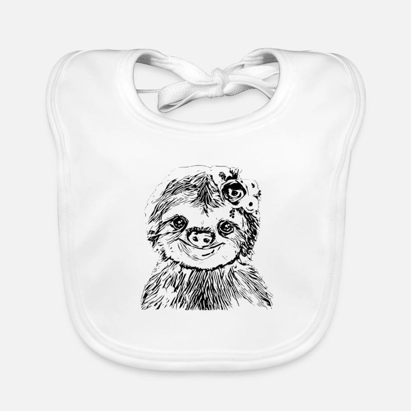 sloth Organic Baby Bibs