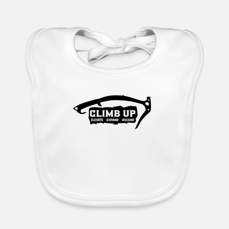 Eiskletterer Eisklettern Sportler Eis Klettern Baby Bio-Lätzchen