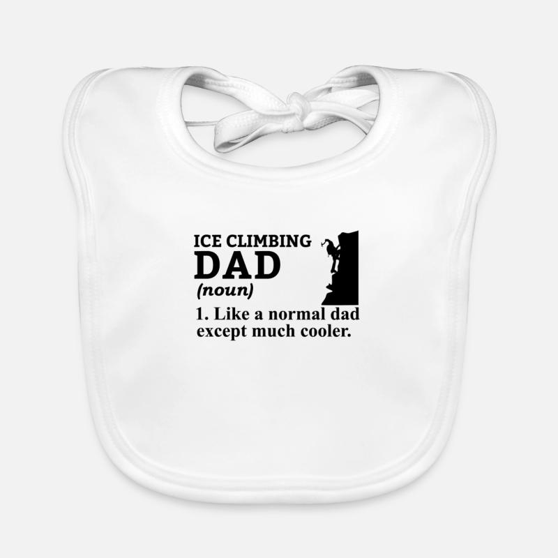 Eiskletterer Eisklettern Sportler Eis Klettern Baby Bio-Lätzchen