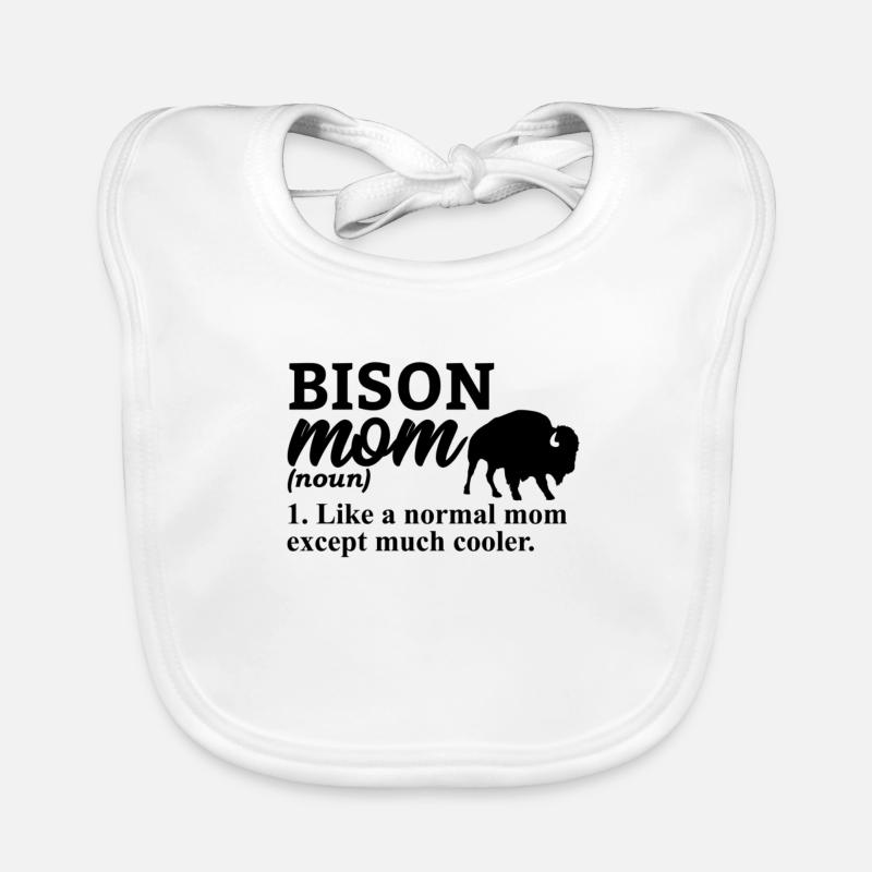 Bison Büffel Wasserbüffel Nationalpark Baby Bio-Lätzchen
