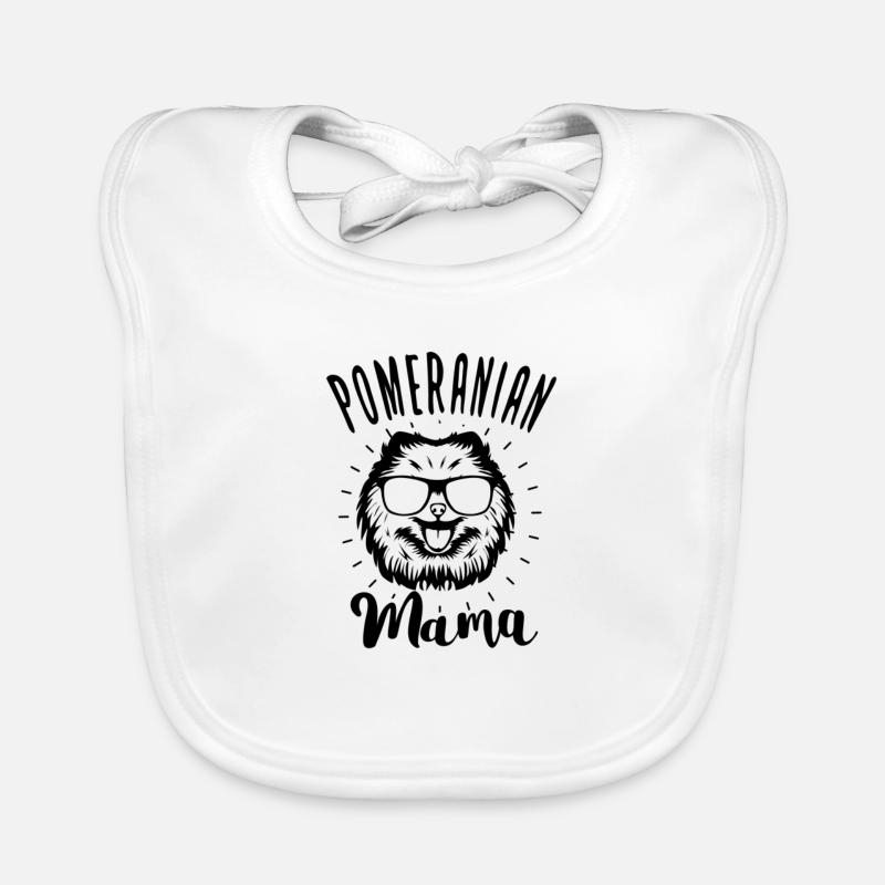 Spitz Pomeranian Zwergspitz Hund Baby Bio-Lätzchen