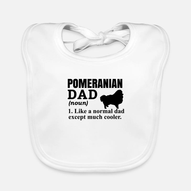Spitz Pomeranian Zwergspitz Dog Organic Baby Bibs