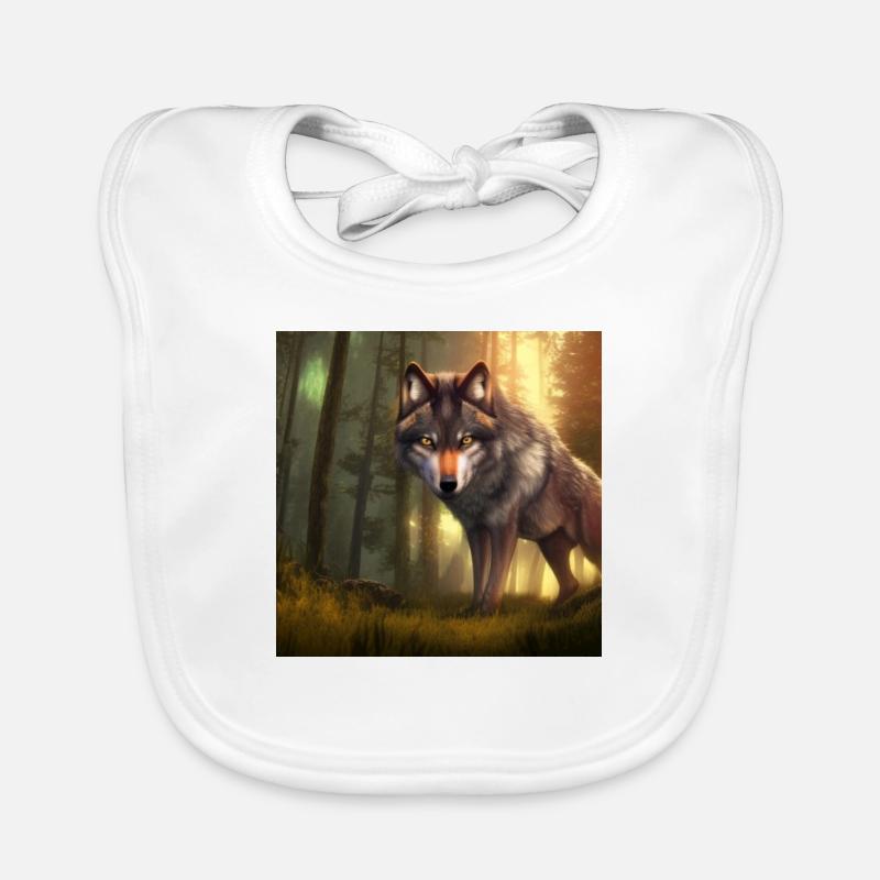 Wolf Organic Baby Bibs