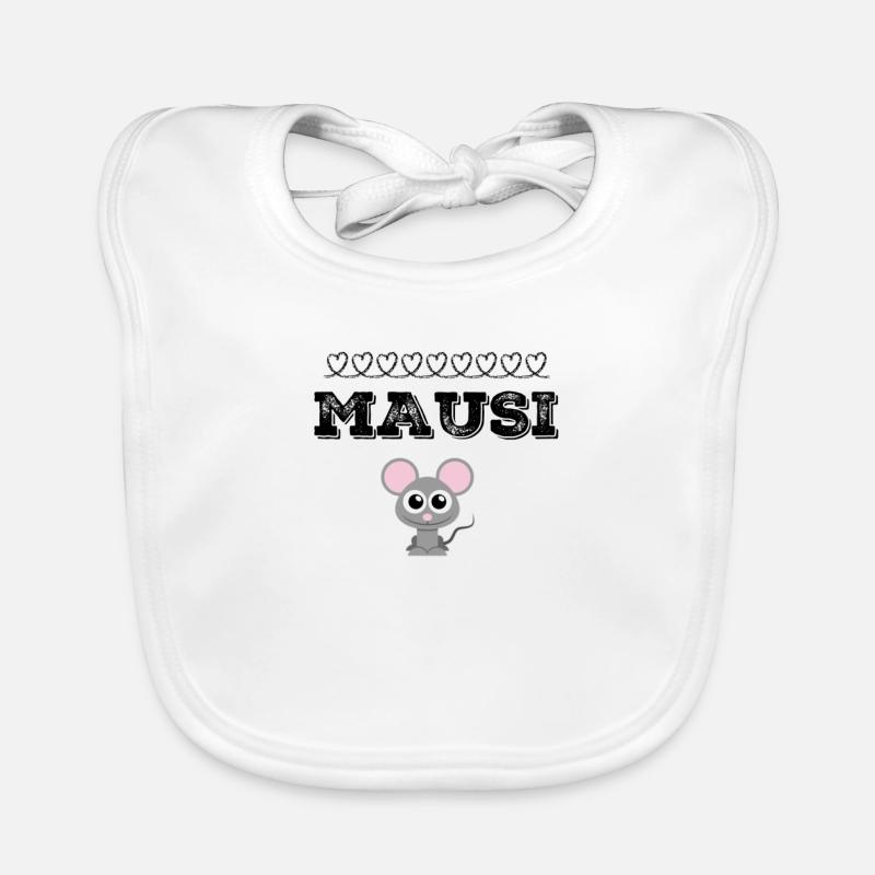 Mausi mouse mouse Organic Baby Bibs