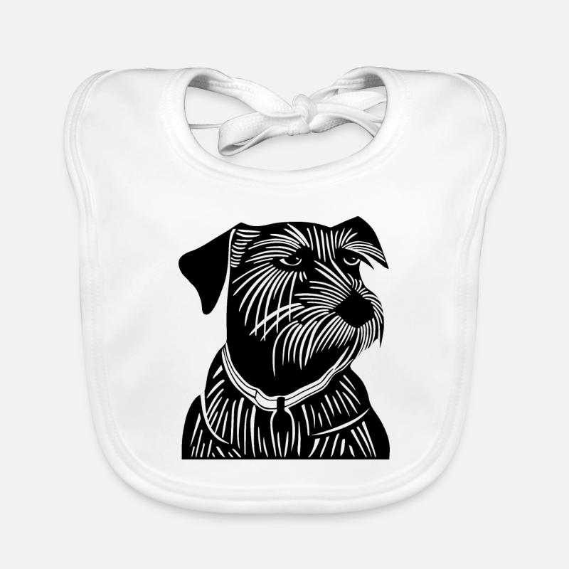 Der noble Terrier Baby Bio-Lätzchen