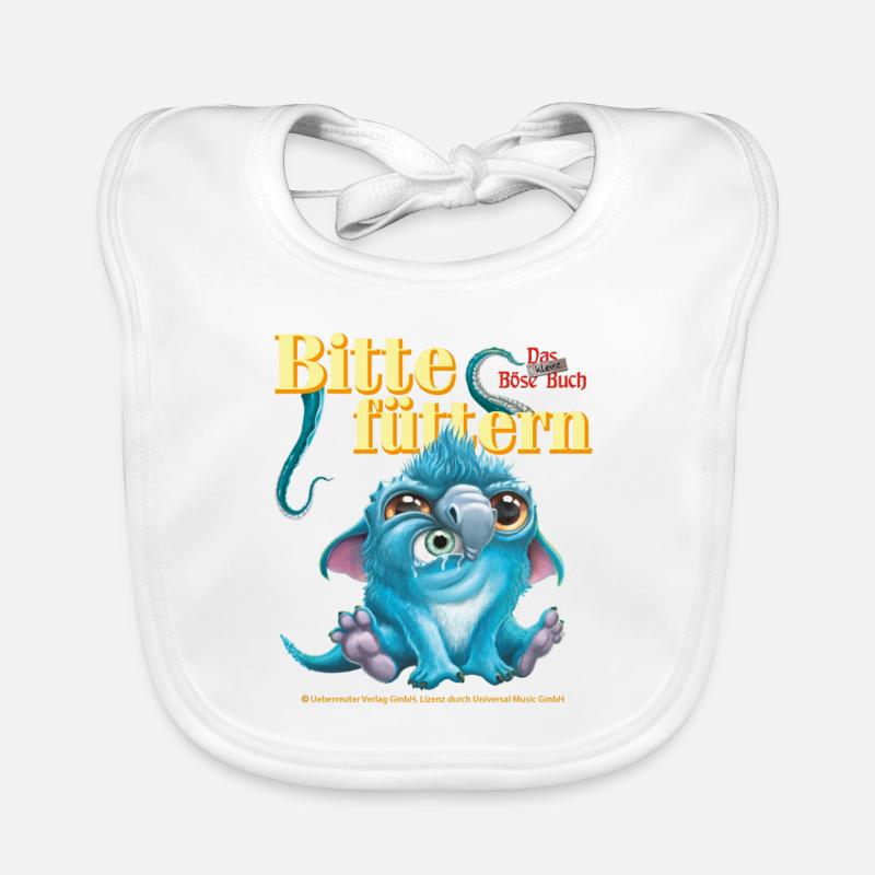Das Kleine Böse Buch Bitte Füttern Witziger Spruch Baby Bio-Lätzchen