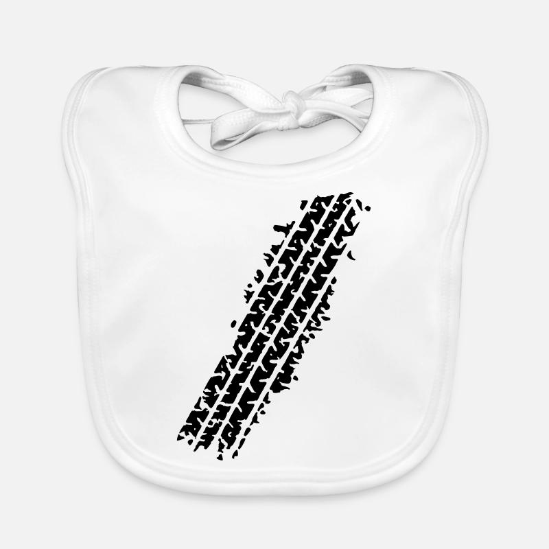 TYRE TRACK Organic Baby Bibs