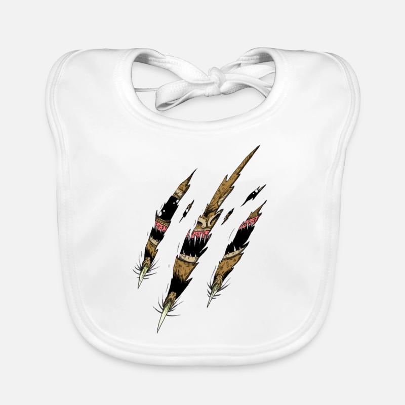 Monster Inside Organic Baby Bibs