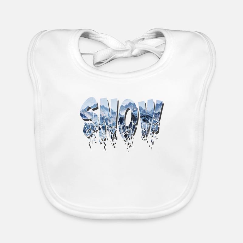 Schnee Baby Bio-Lätzchen