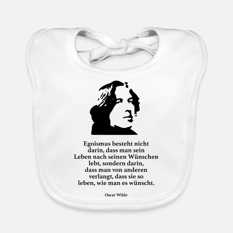 Wilde: l'égoïsme est pas que l'on est Bavoir bio Bébé