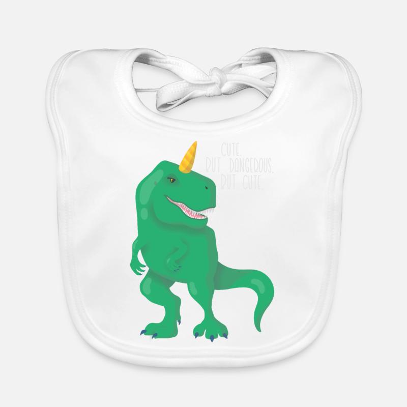 Dino Einhorn T-Rex Bavoir bio Bébé