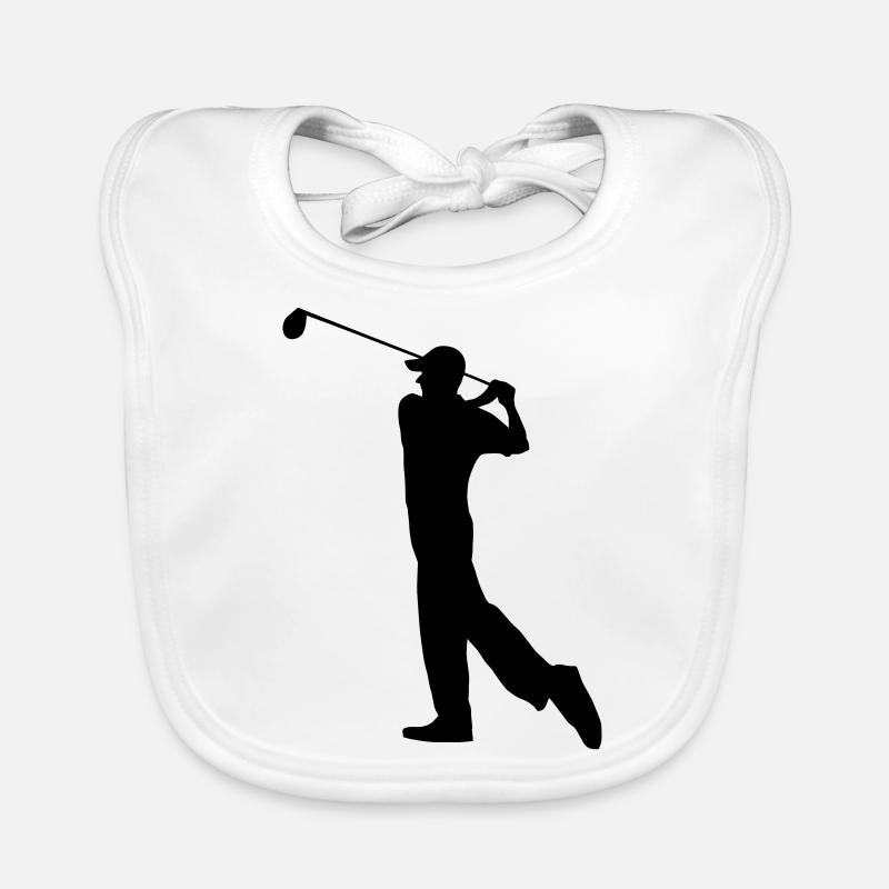 Golf - Golf Ball Organic Baby Bibs
