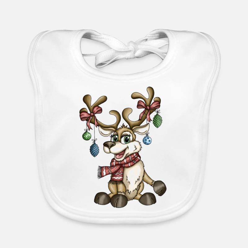 Renne Rudi version 2 Bavoir bio Bébé