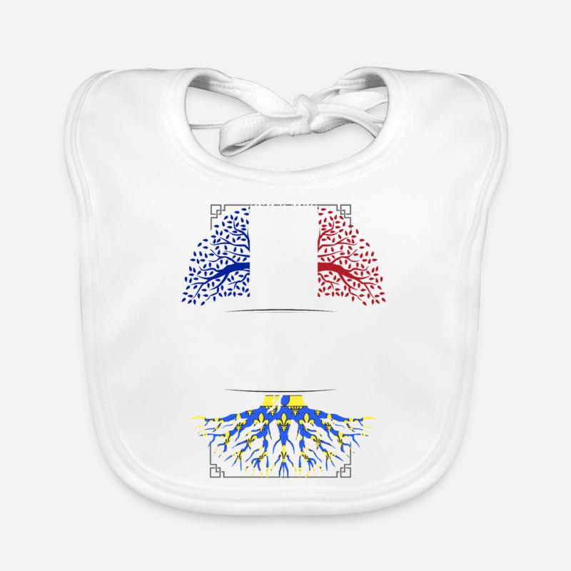 Racines Ardéchoises - Bavoir bio Bébé - blanc