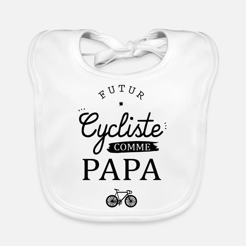 Futur cycliste comme papa - vélo Bavoir bio Bébé